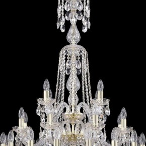 Подвесная люстра Bohemia Ivele Crystal 1402 1402/16+8+4/300/XL-123/3D/G в Талице - talica.mebel24.online | фото 5