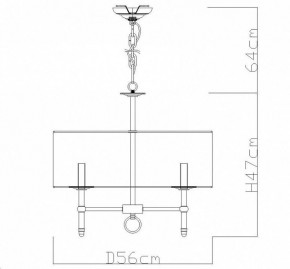 Подвесная люстра Divinare Candela 1162/01 LM-5 в Талице - talica.mebel24.online | фото 4