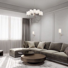 Подвесная люстра Eurosvet Abbey 60164/10 никель в Талице - talica.mebel24.online | фото 4