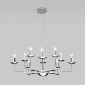 Подвесная люстра Eurosvet Cariso 60150/10 хром в Талице - talica.mebel24.online | фото 4