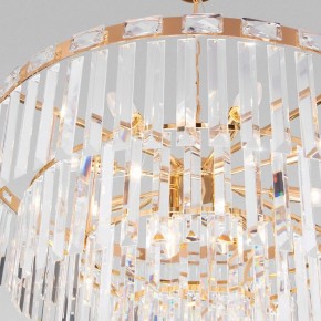 Подвесная люстра Eurosvet Elegante 10130/10 золото/прозрачный хрусталь Strotskis в Талице - talica.mebel24.online | фото 5