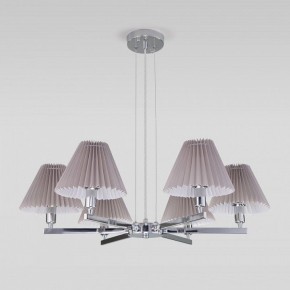 Подвесная люстра Eurosvet Peony 60136/6 хром/серый в Талице - talica.mebel24.online | фото 4
