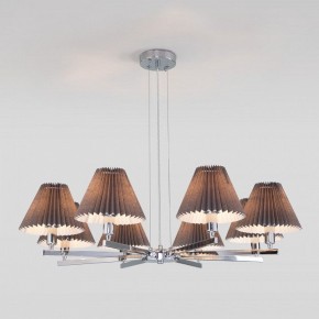 Подвесная люстра Eurosvet Peony 60136/8 хром/графит в Талице - talica.mebel24.online | фото 4