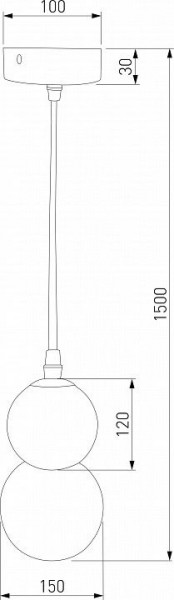 Подвесная люстра Eurosvet Polar 50251/1 LED белый в Талице - talica.mebel24.online | фото 3