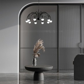 Подвесная люстра Eurosvet Ragno 90034/10 LED черный в Талице - talica.mebel24.online | фото 4