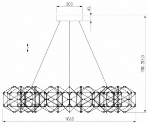Подвесная люстра Eurosvet Uma 90369/15 медь в Талице - talica.mebel24.online | фото 4