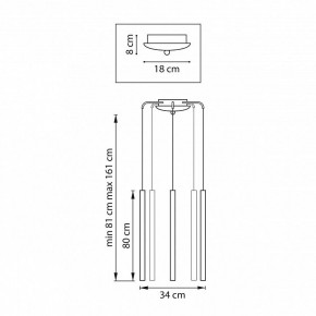 Подвесная люстра Lightstar Tubo L5T747443 в Талице - talica.mebel24.online | фото 3