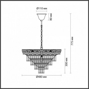 Подвесная люстра Lumion Esme 5233/8 в Талице - talica.mebel24.online | фото 4