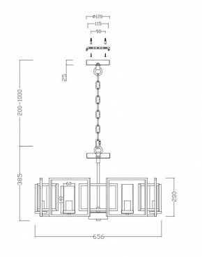 Подвесная люстра Maytoni Bowi H009PL-06G в Талице - talica.mebel24.online | фото 4