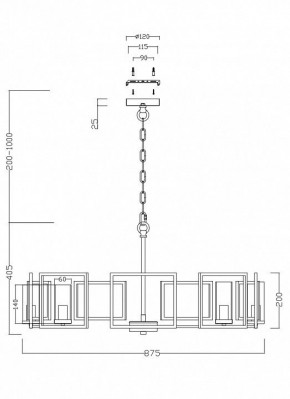 Подвесная люстра Maytoni Bowi H009PL-08G в Талице - talica.mebel24.online | фото 4