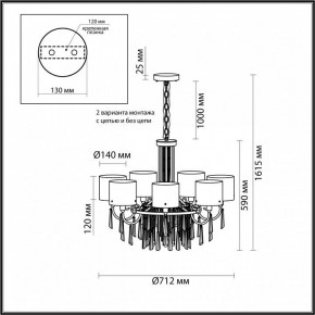 Подвесная люстра Odeon Light Nicole 4886/7 в Талице - talica.mebel24.online | фото 7