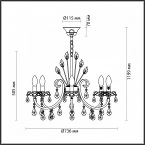 Подвесная люстра Odeon Light Versia 4977/8 в Талице - talica.mebel24.online | фото 6