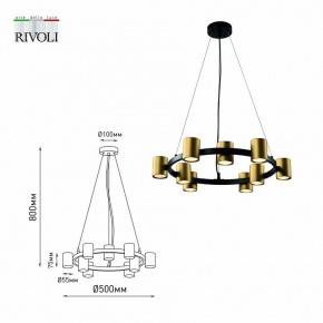 Подвесная люстра Rivoli Chloe Б0057929 в Талице - talica.mebel24.online | фото 5