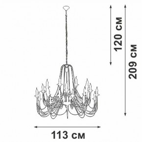 Подвесная люстра Vitaluce V1044 V1044-1/20 в Талице - talica.mebel24.online | фото 3