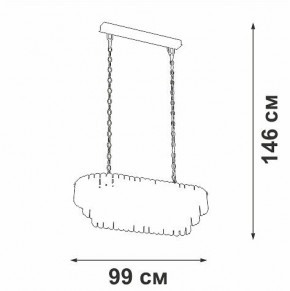 Подвесная люстра Vitaluce V5353 V5353-8/19 в Талице - talica.mebel24.online | фото 4