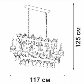 Подвесная люстра Vitaluce V5814 V5814-7/14 в Талице - talica.mebel24.online | фото 3