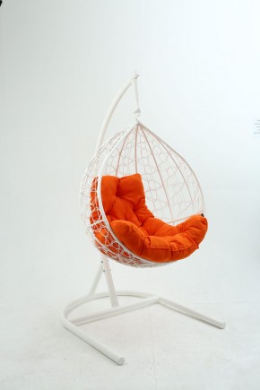 Подвесное кресло Бароло (белый/оранжевый) в Талице - talica.mebel24.online | фото