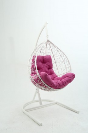 Подвесное кресло Бароло (белый/розовый) в Талице - talica.mebel24.online | фото