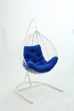 Подвесное кресло Бароло (белый/синий) в Талице - talica.mebel24.online | фото