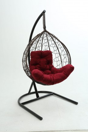 Подвесное кресло Бароло (коричневый/бордо) в Талице - talica.mebel24.online | фото