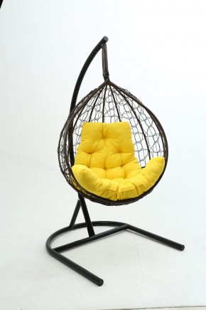 Подвесное кресло Бароло (коричневый/желтый) в Талице - talica.mebel24.online | фото