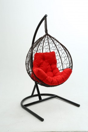 Подвесное кресло Бароло (коричневый/красный) в Талице - talica.mebel24.online | фото