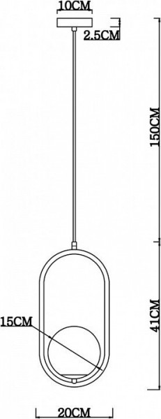 Подвесной светильник Arte Lamp Matisse A7745SP-1AB в Талице - talica.mebel24.online | фото 4