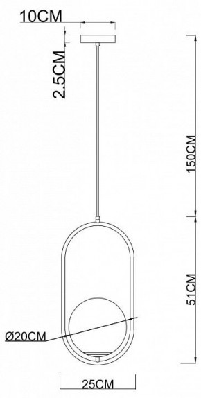 Подвесной светильник Arte Lamp Matisse A7746SP-1AB в Талице - talica.mebel24.online | фото 3