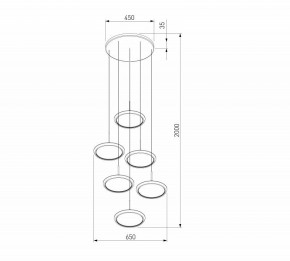 Подвесной светильник Eurosvet Crespella 90034/6 золото в Талице - talica.mebel24.online | фото 5