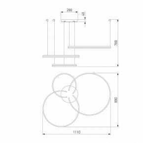 Подвесной светильник Eurosvet Gap 90180/3 сатин-никель в Талице - talica.mebel24.online | фото 5