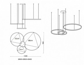 Подвесной светильник Kink Light Тор 08223,33P(3000K) в Талице - talica.mebel24.online | фото 3