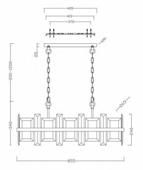 Подвесной светильник Maytoni Cerezo MOD201PL-08N в Талице - talica.mebel24.online | фото 4