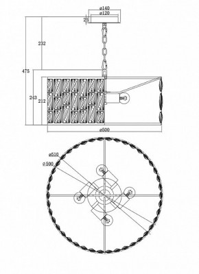 Подвесной светильник Maytoni Gelid MOD184-PL-04-CH в Талице - talica.mebel24.online | фото 6