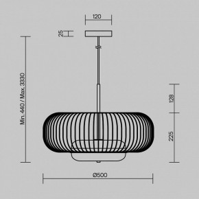 Подвесной светильник Maytoni Levitation MOD376PL-L30G3K в Талице - talica.mebel24.online | фото 5