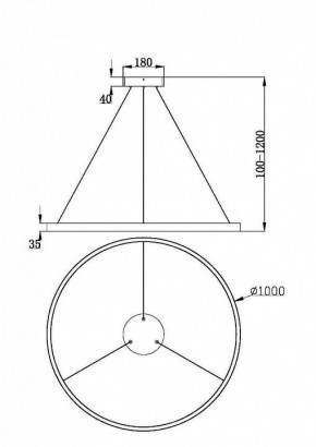 Подвесной светильник Maytoni Rim MOD058PL-L54BK в Талице - talica.mebel24.online | фото 4