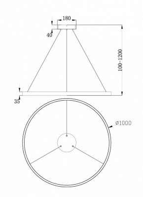 Подвесной светильник Maytoni Rim MOD058PL-L54BS4K в Талице - talica.mebel24.online | фото 4