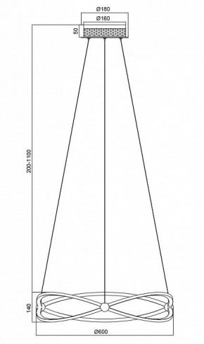 Подвесной светильник Maytoni Weave MOD062PL-L45CH3K в Талице - talica.mebel24.online | фото 5