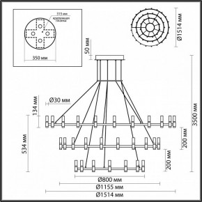 Подвесной светильник Odeon Light Candel 5009/204L в Талице - talica.mebel24.online | фото 5