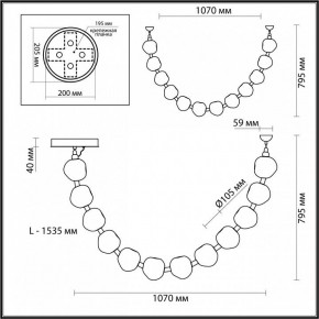 Подвесной светильник Odeon Light Jemstone 5085/48L в Талице - talica.mebel24.online | фото 7