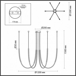 Подвесной светильник Odeon Light Monella 6639/70L в Талице - talica.mebel24.online | фото 4