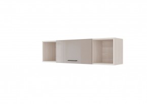 Полка 1200 НЕНСИ (Ясень Шимо светлый/Капучино глянец) в Талице - talica.mebel24.online | фото