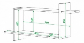 Полка книжная Домино нельсон ПК-16 в Талице - talica.mebel24.online | фото 2
