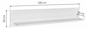 Полка навесная Бэль 10.107 в Талице - talica.mebel24.online | фото 5