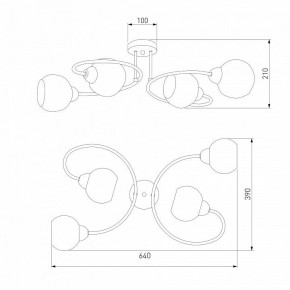 Потолочная люстра Eurosvet Tulia 30136/4 хром в Талице - talica.mebel24.online | фото 3