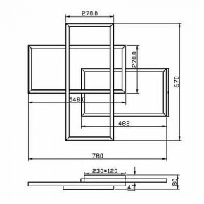 Потолочная люстра Maytoni Line MOD016CL-L80BK в Талице - talica.mebel24.online | фото 2