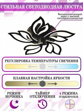 Потолочная люстра Natali Kovaltseva High-Tech Led Lamps HIGH-TECH LED LAMPS 82006 BLACK в Талице - talica.mebel24.online | фото 5