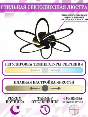 Потолочная люстра Natali Kovaltseva High-Tech Led Lamps HIGH-TECH LED LAMPS 82008 BLACK в Талице - talica.mebel24.online | фото 5