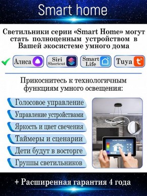 Потолочная люстра Natali Kovaltseva Smart home LED LAMPS 81216 в Талице - talica.mebel24.online | фото 6