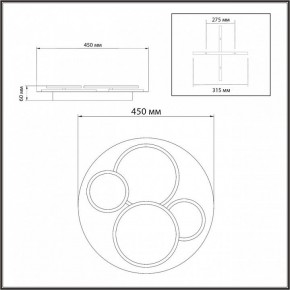 Потолочная люстра Sonex Pine 7734/60L в Талице - talica.mebel24.online | фото 9