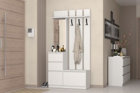 Прихожая "Хилтон" (Белый текстурный) в Талице - talica.mebel24.online | фото